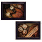 Set Of Two Baseball 2 Black Framed Wall Art
