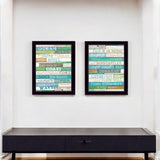 Set Of 2 Rectangle Paper Not Flowers Not Entertainment & Fashion U.S. States And Territories Encouragement No Season No Holiday By