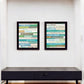 Set Of Two Live in The Present 4 Black Framed Wall Art