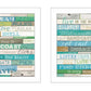 Set Of Two Live in The Present 5 White Framed Print Wall Art