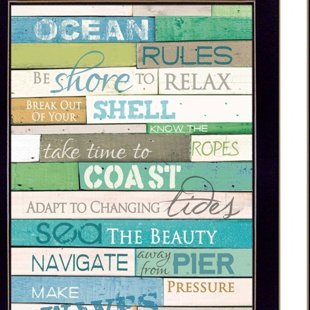 Set Of Two Live in The Present 1 Black Framed Wall Art