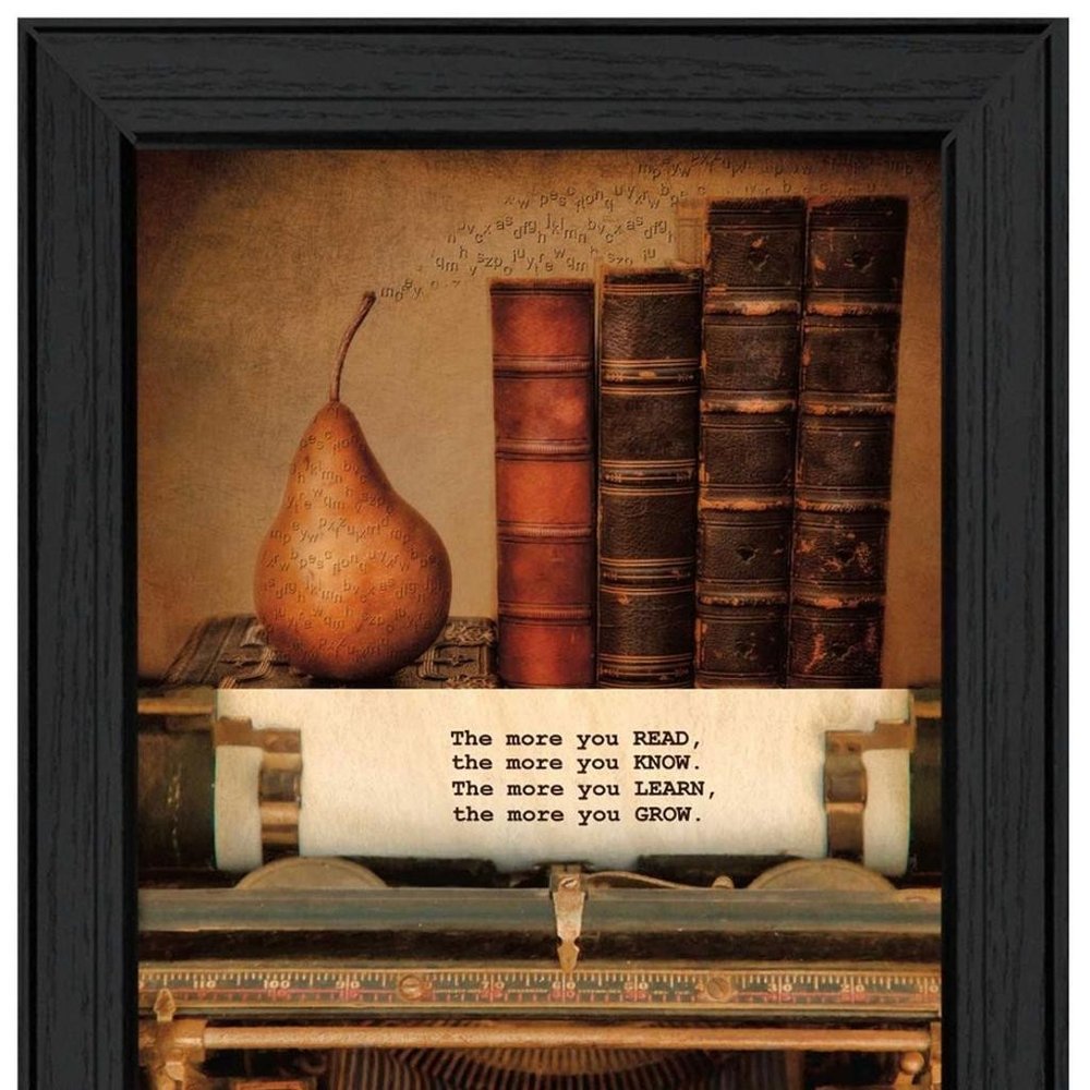 Set Of Two Vintage Lessons Black Framed Wall Art