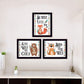 Set Of Three Be Brave Little One 1 Black Framed Wall Art