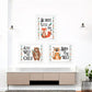 Set Of Three Be Brave Little One 2 White Framed Wall Art