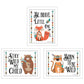 Set Of Three Be Brave Little One 2 White Framed Wall Art