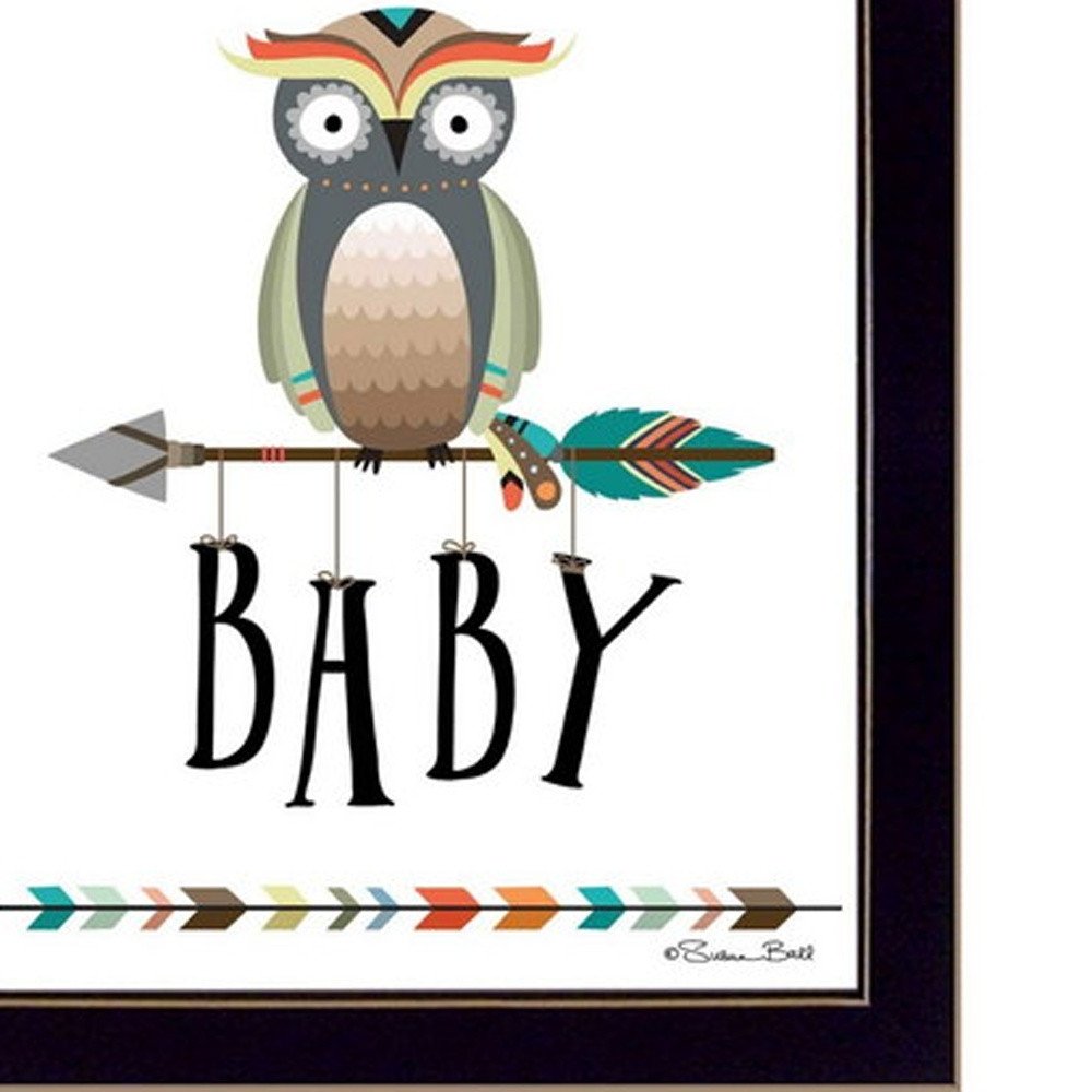 Set Of Two Baby Owl or Dream Big 1 Black Framed Wall Art