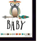 Set Of Two Baby Owl or Dream Big 1 Black Framed Wall Art