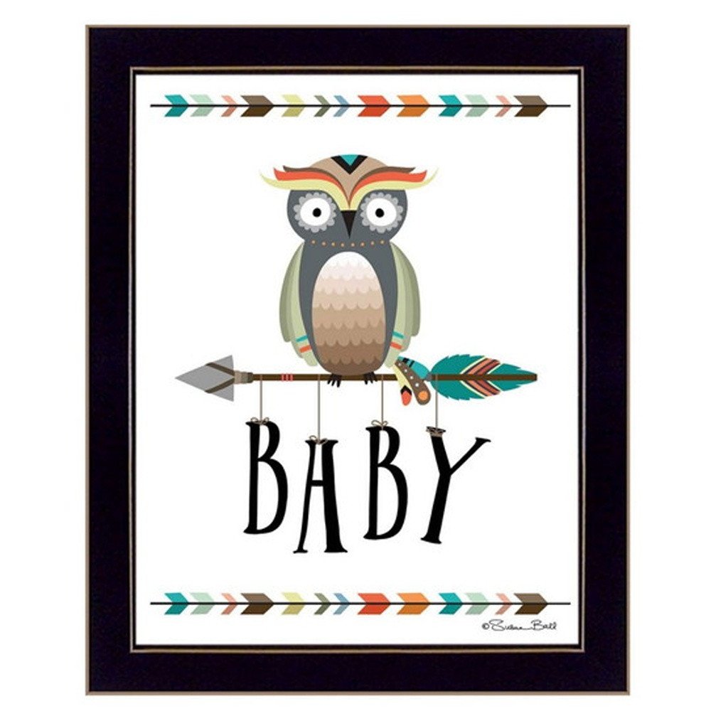 Set Of Two Baby Owl or Dream Big 1 Black Framed Wall Art