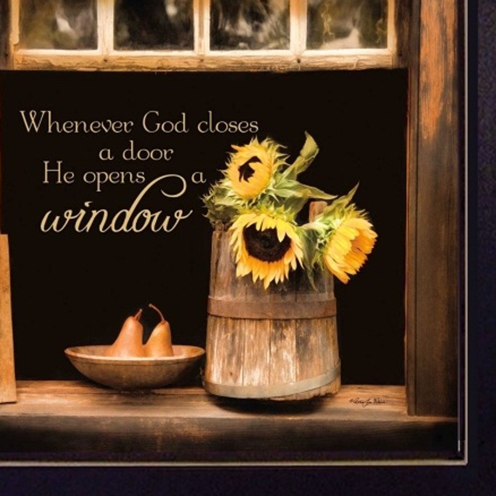 Set Of Two Sunny Windows Black Framed Wall Art