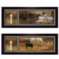 Set Of Two Bless Our Home Black Framed Wall Art