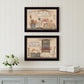 Set Of Two Wash Room Black Framed Print Bathroom Wall Art