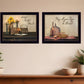 Set Of Two Twice Blessed Black Framed Print Wall Art