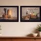 Set Of Two Amazing Grace Americana Black Framed Print Wall Art