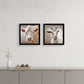 Set Of Two Up Close on the Farm Black Framed Print Wall Art