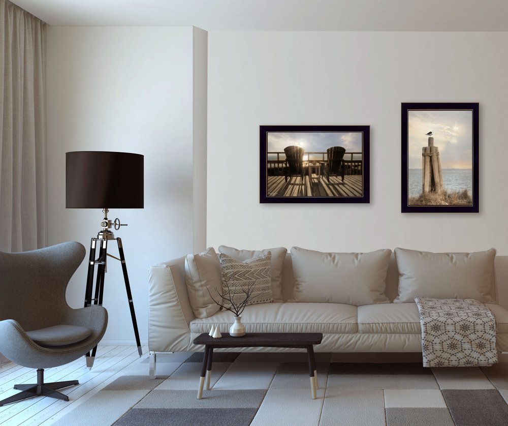 Set Of 2 Rectangle Paper Not Flowers Beach & Ocean Not Entertainment & Fashion U.S. States And Territories No Season No Holiday By