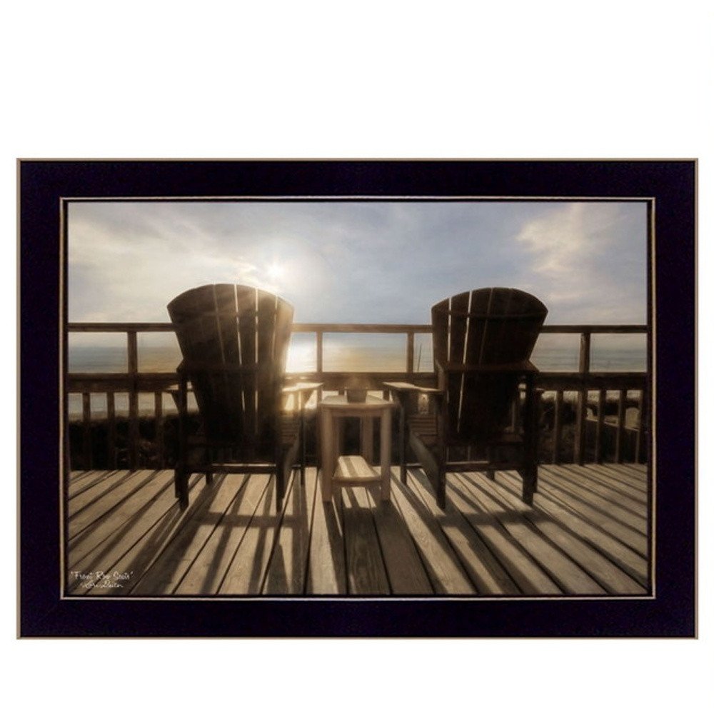 Set Of Two By The Sea 1 Black Framed Wall Art