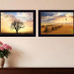 Set Of Two Amish Country Black Framed Print Wall Art
