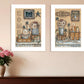 Set Of Two Where Family and Friends Gather II 2 White Framed Print Wall Art