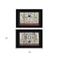 Set Of Two Hot Bath 8 Black Framed Print Bathroom Wall Art