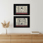 Set Of Two Hot Bath 8 Black Framed Print Bathroom Wall Art