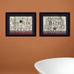 Set Of Two Hot Bath 9 Black Framed Print Bathroom Wall Art
