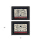 Set Of Two Hot Bath 1 Black Framed Print Bathroom Wall Art