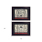 Set Of Two Hot Bath 2 Black Framed Print Bathroom Wall Art