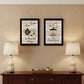 Set Of Two Enjoy Tea Time 2 Black Framed Print Kitchen Wall Art
