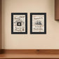 Set Of Two Enjoy Tea Time 2 Black Framed Print Kitchen Wall Art