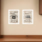 Set Of Two Friendship Journey 3 White Framed Print Kitchen Wall Art
