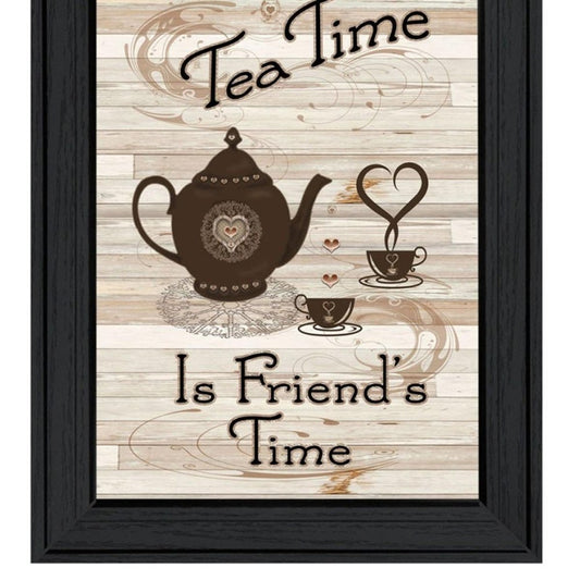Set Of Four Friendship 1 Black Framed Print Kitchen Wall Art