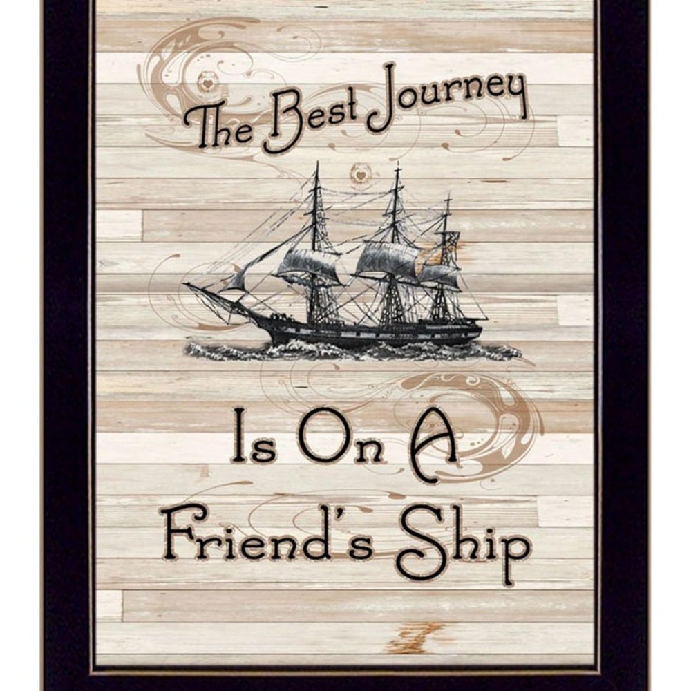 Set Of Four Friendship 2 Black Framed Print Kitchen Wall Art