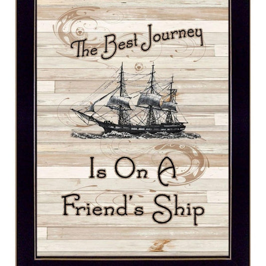 Set Of Four Friendship 2 Black Framed Print Kitchen Wall Art