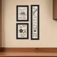 Set Of Three The Kitchen Collection II 2 Black Framed Print Kitchen Wall Art