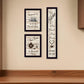 Set Of Three The Kitchen Collection II 2 Black Framed Print Kitchen Wall Art