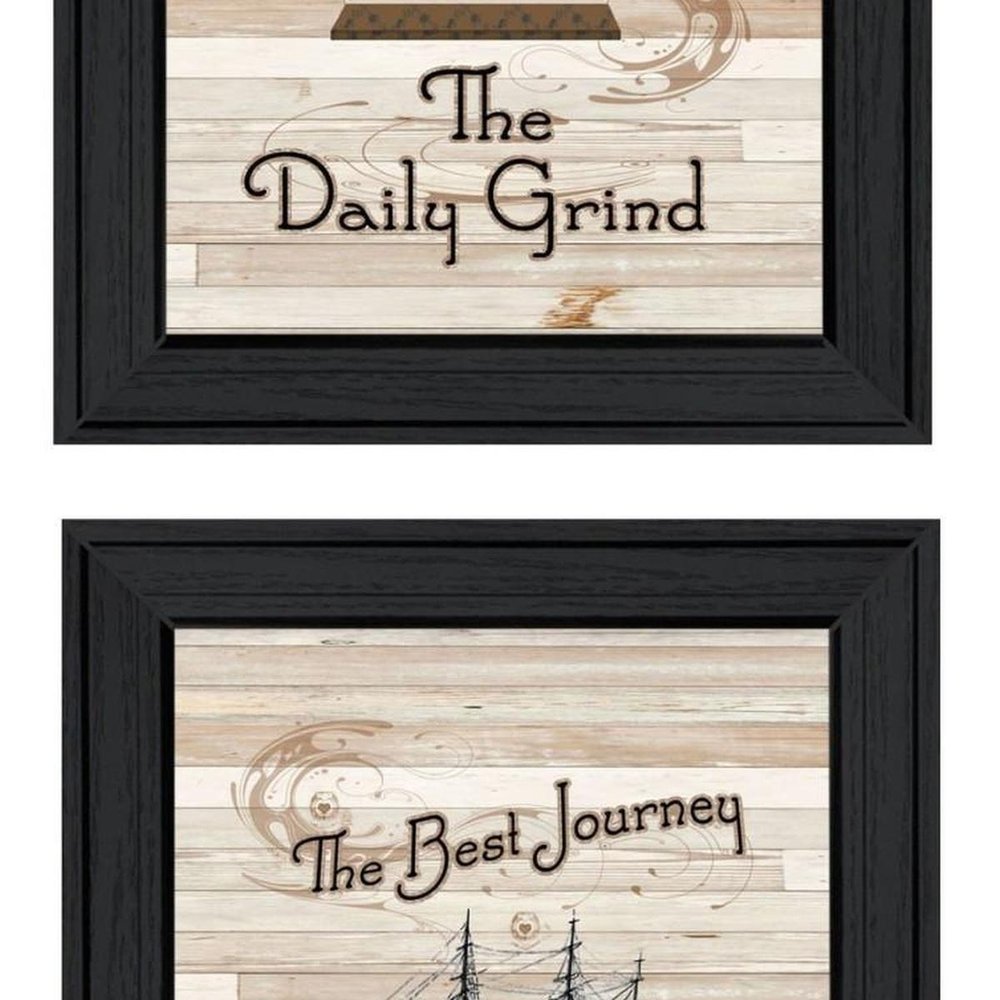 Set Of Five Kitchen Friendship 2 Black Framed Print Kitchen Wall Art
