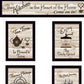 Set Of Five Kitchen Friendship Collection II 2 Black Framed Print Kitchen Wall Art