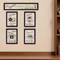 Set Of Five Kitchen Friendship Collection II 2 Black Framed Print Kitchen Wall Art