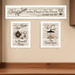 Set Of Three Kitchen Is The Heart of Home White Framed Kitchen Wall Art