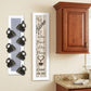 Set Of Two Come On In with Seven Peg Mug Rack 3 White Framed Print Kitchen Wall Art