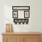 Set Of Four Kitchen Collection IV with Seven Peg Mug Rack 3 Black Framed Kitchen Wall Art