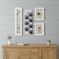 Set Of Four Kitchen Collection V with Seven Peg Mug Rack 3 Black Framed Print Kitchen Wall Art