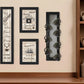 Set Of Four Kitchen Collection VII with Seven Peg Mug Rack 2 Black Framed Print Kitchen Wall Art
