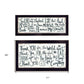 Set Of Two Thank You Lord 2 Black Framed Print Wall Art