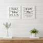 Set Of Two Family 2 White Framed Print Wall Art