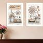 Set Of Two Farm Living 2 White Framed Print Wall Art