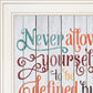 Set Of Two Who You Think 1 White Framed Print Wall Art