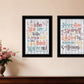 Set Of Two Who You Think 2 Black Framed Print Wall Art