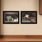 Set Of Two Bacon and Eggs 2 Black Framed Print Wall Art