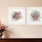 Set Of Two Floral Spray I and II White Framed Print Wall Art